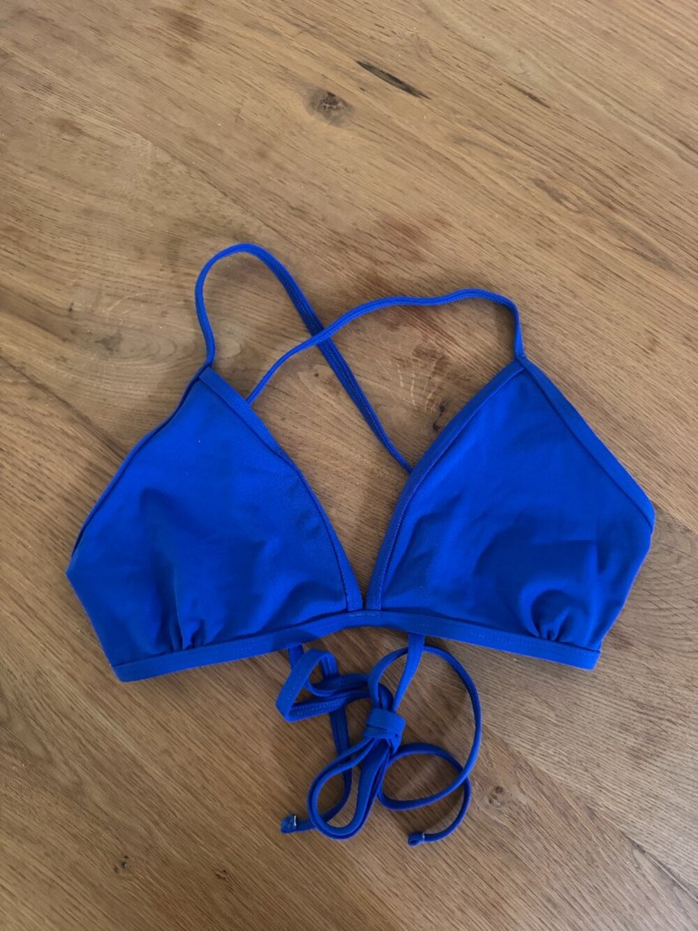 Jolyn Triangle Bikini Top — Royal Blue | Size D | UPF 50+